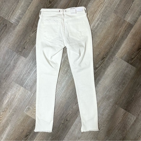 Dear John NEW step hem Joyrich Comfort Skinny white jeans stretch size 24 - Picture 3 of 7